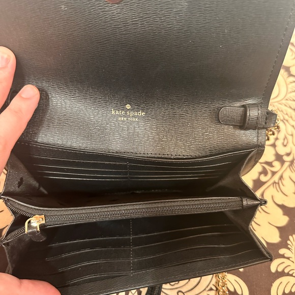 Kate Spade Black Crossbody Bag with Gold Accents - Picture 3 of 3